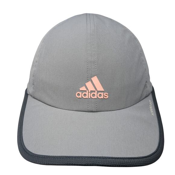 Adidas Aeroready Baseball Cap Gray One Size Adjustable Breathable Mesh 6 Panel - Picture 1 of 9